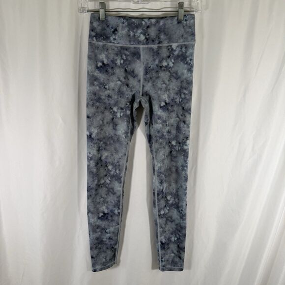 Athleta Girl Chit Chat Tight Girls XL Blue Tie Dye Drawstring High Rise Leggings - Picture 1 of 8